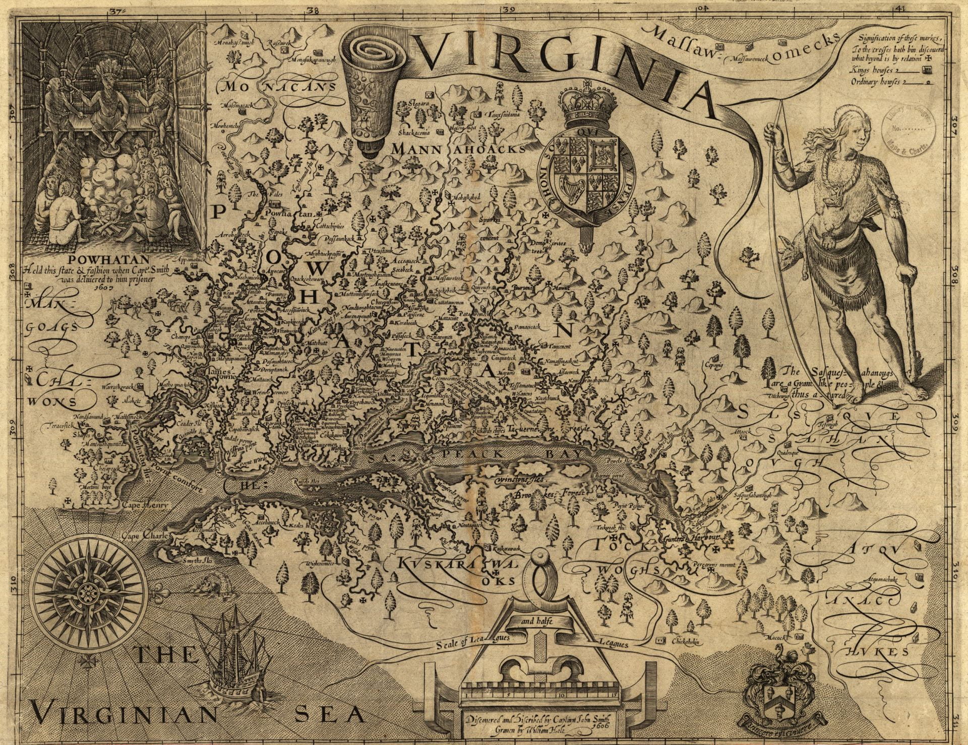 Historical map of Virginia